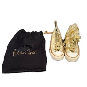 Patricia Field x Pro Keds Gold Sneakers with Dust Bag (For Collectors)